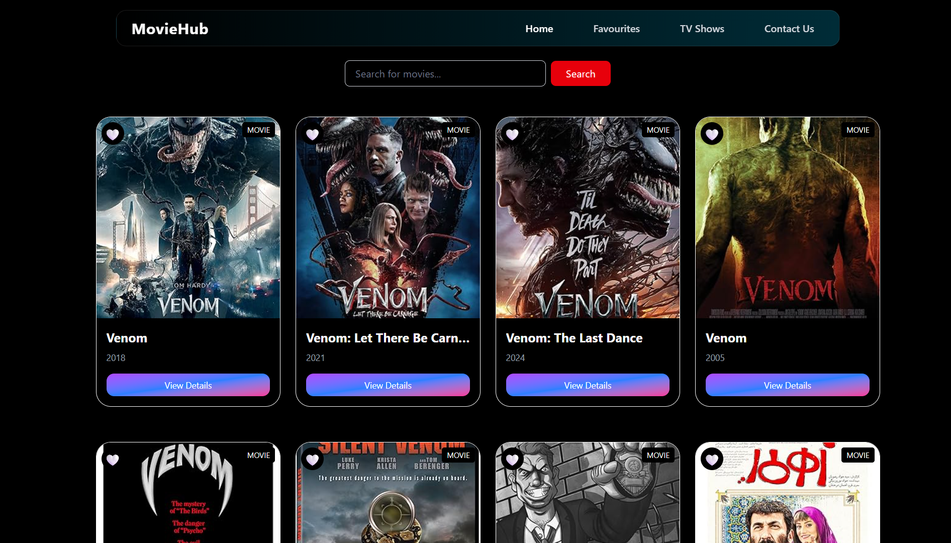 MovieHub screenshot
